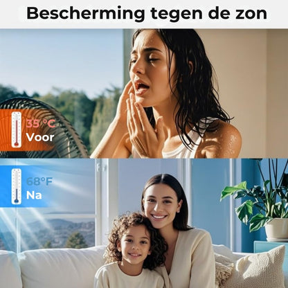 Eenrichtingsprivacyfolie – Statisch hechtende spiegelende folie met complete doe-het-zelfset