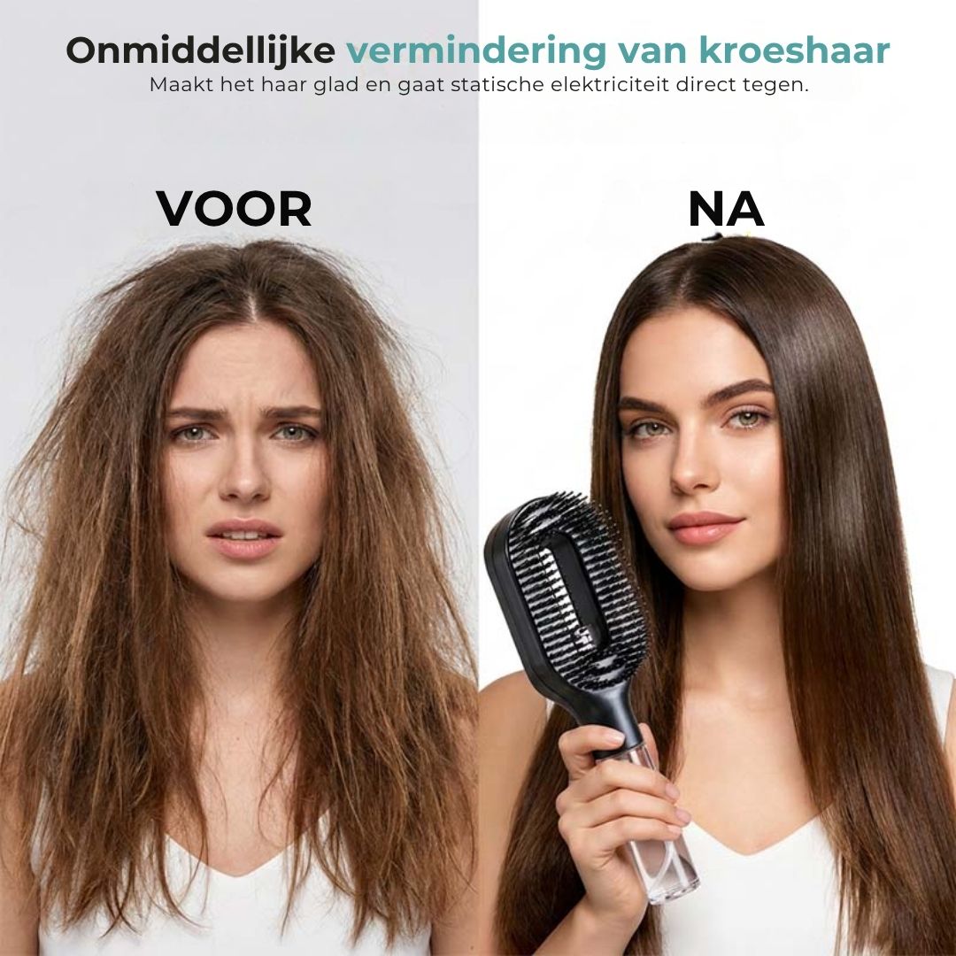 Hydraterende Haarborstel met Ingebouwde Vernevelaar