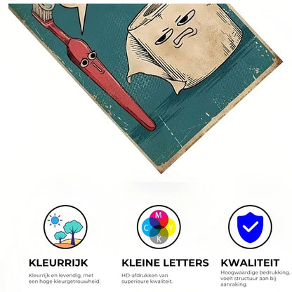 Grappige "I Hate My Job" Wanddecoratie