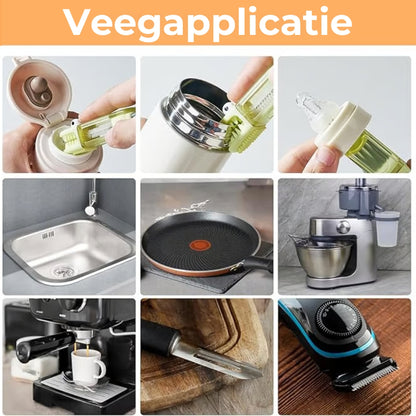 3-in-1 Krokodillenborstel