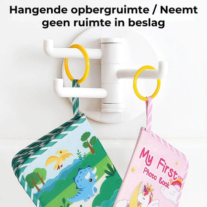 Zacht Babyfotoboek met Spiegel & Bijtring
