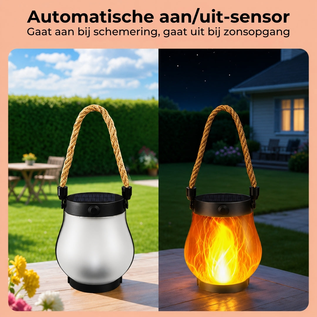Waterdichte Vlamlamp op Zonne-Energie