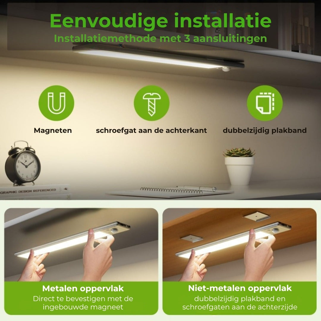USB-oplaadbare LED-bewegingssensorlamp
