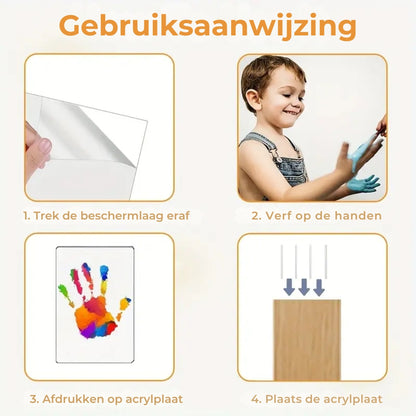 DIY Handafdruk Kunstwerk