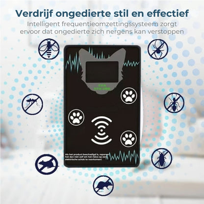 Ultrasone bescherming tegen knaagdieren (46-75 m² dekking)