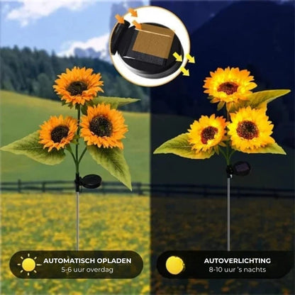 🌻 Waterdichte zonnebloem zonne-energie-lampen