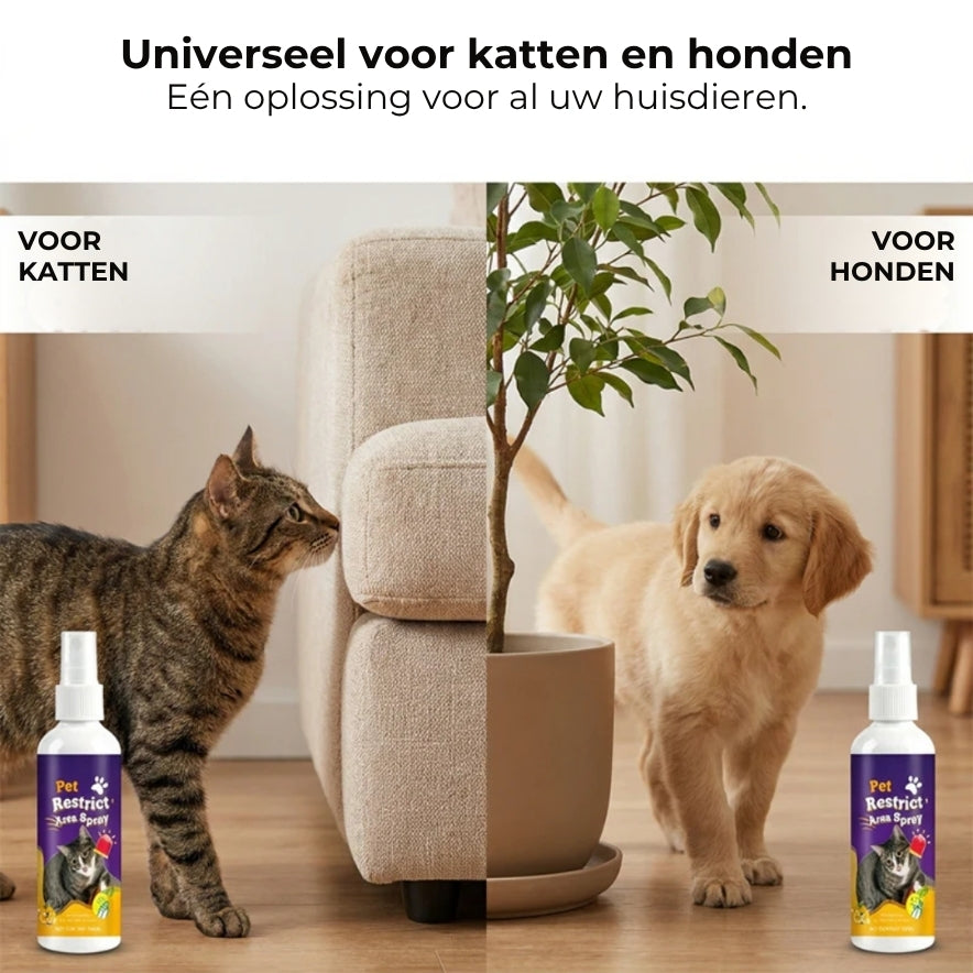 Huisdier Afweerspray – Natuurlijk & Veilig voor Verboden Zones in Huis & Tuin