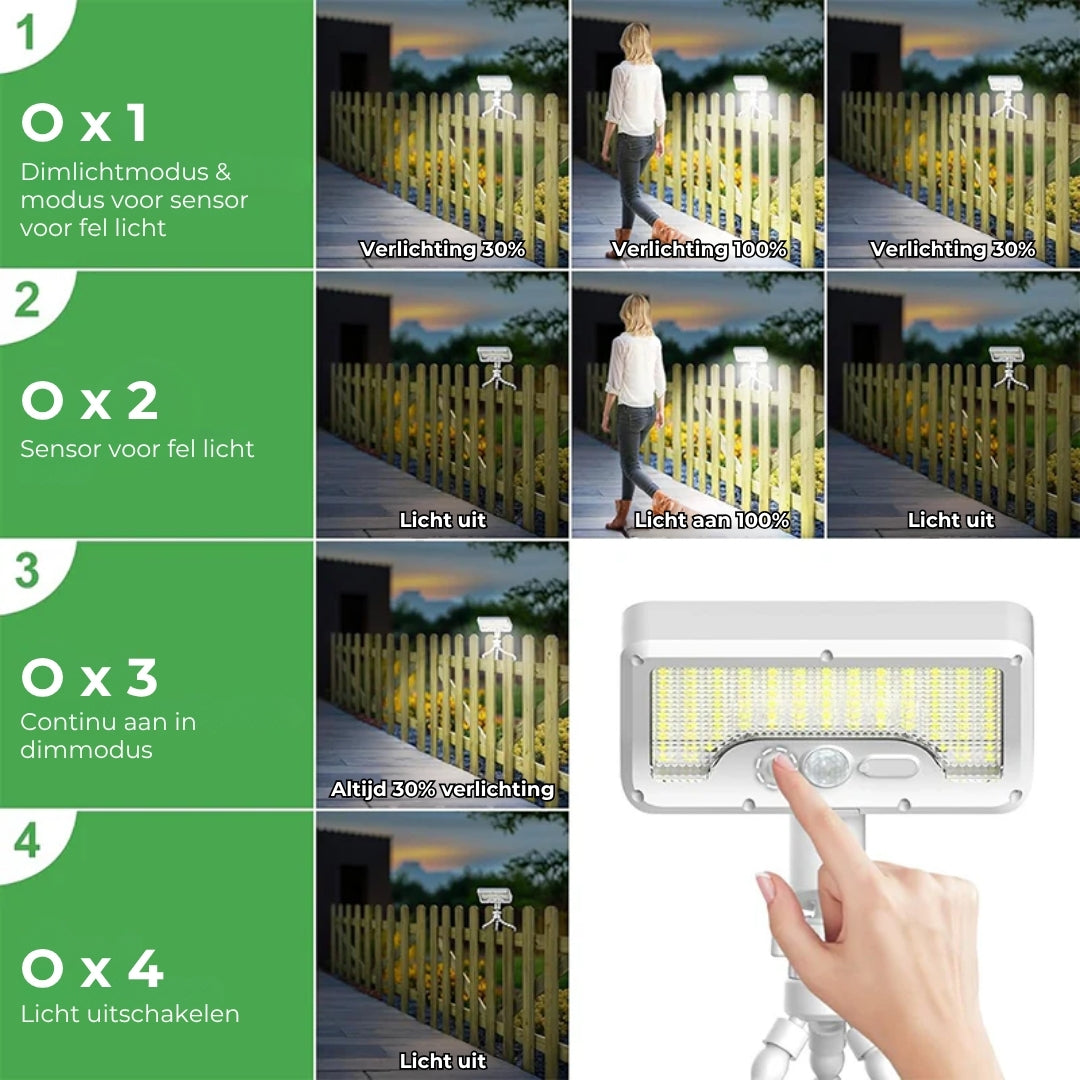 Flexibele Octopus Sensorlamp op Zonne-Energie
