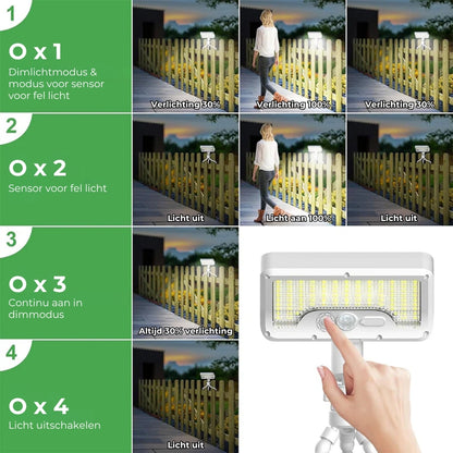 Flexibele Octopus Sensorlamp op Zonne-Energie