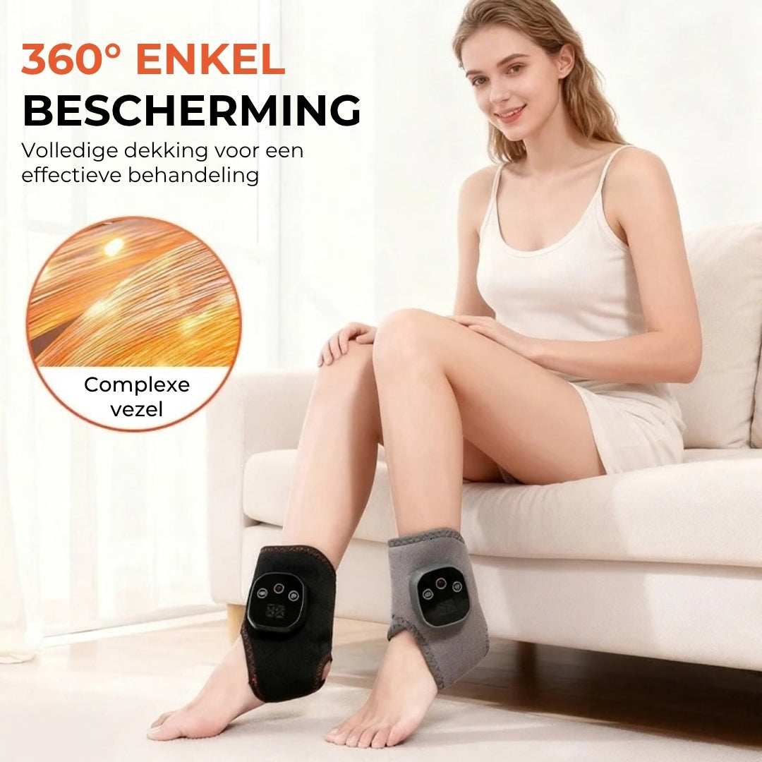Enkelmassageapparaat met Warmte en Trillingen