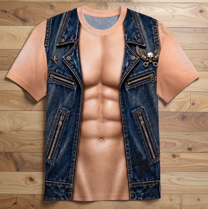 T-shirt met Spierprint