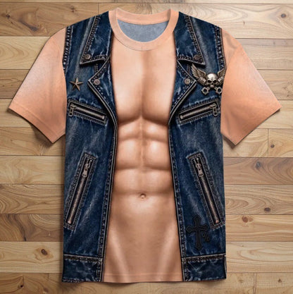 T-shirt met Spierprint