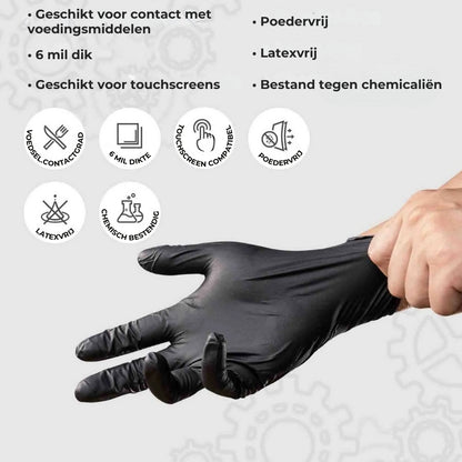 Snijbestendige Nitril Wegwerphandschoenen - 20 Stuks