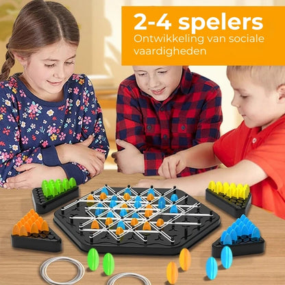 Driehoek Ketting Strategie Bordspel – Educatief puzzelspel voor kinderen en gezinnen
