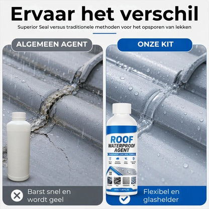 Dakafdichtingskit met Kwastje - Transparant en Waterdicht