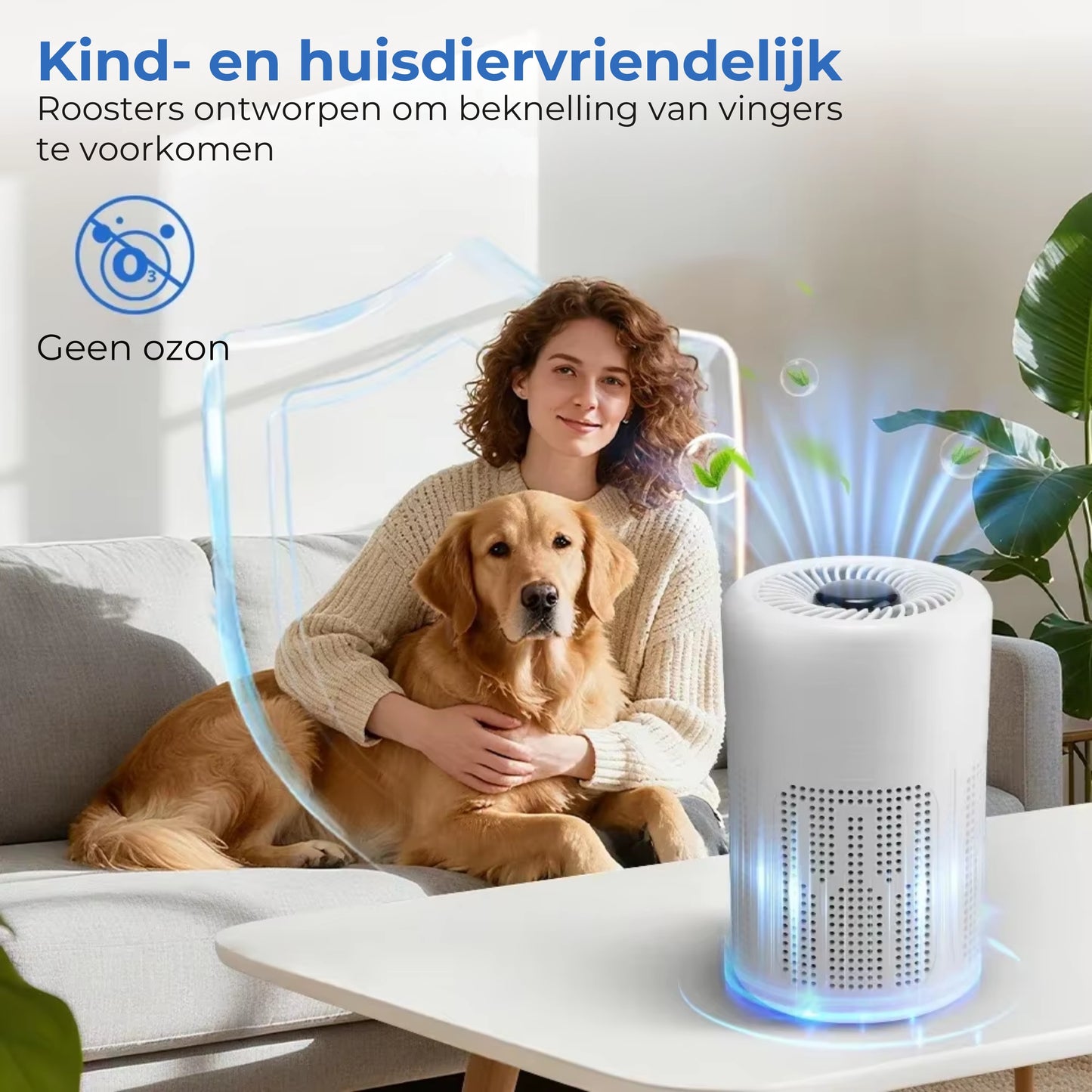 Draagbare USB Luchtreiniger met HEPA Filter