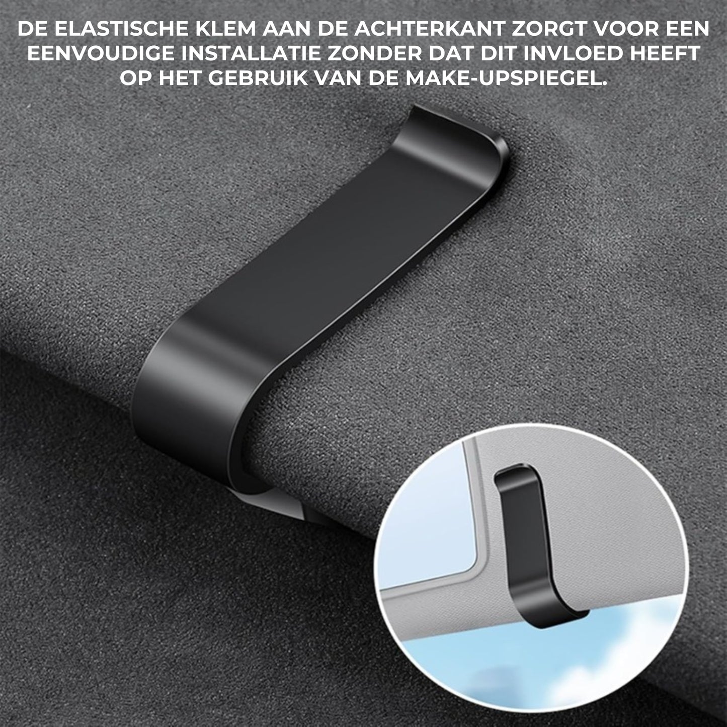 Magnetische brilhouderclip voor in de auto