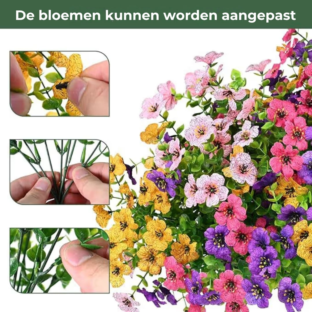 UV-Bestendige Kunstbloem Bundel - 4 Stengels