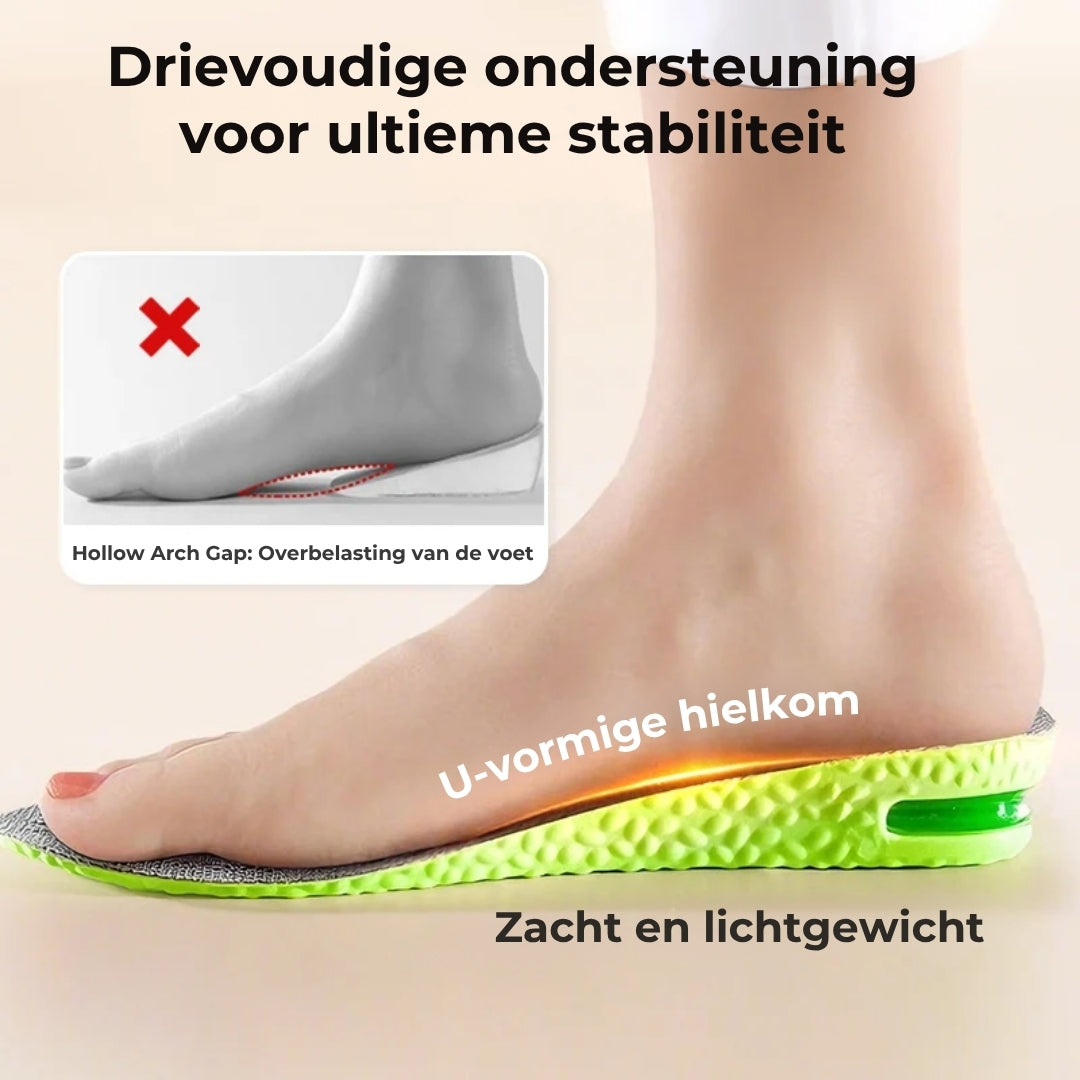 Verhoogde Inlegzolen met Luchtkussen