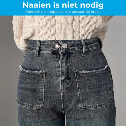 Metalen Broek Knoopverlengers - 10 Stuks