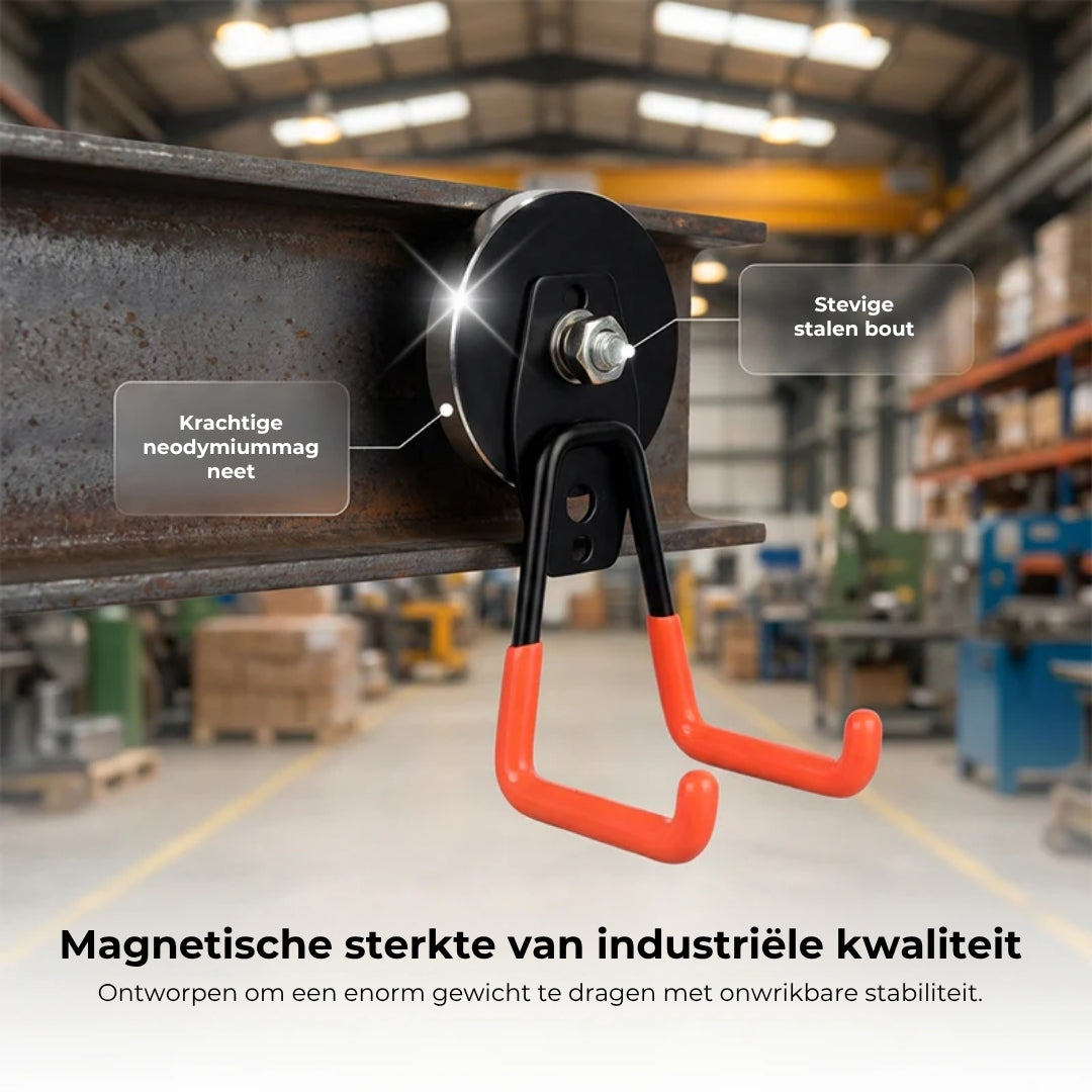 Magnetische Haak met Dubbele Klauw voor Zwaar Gebruik
