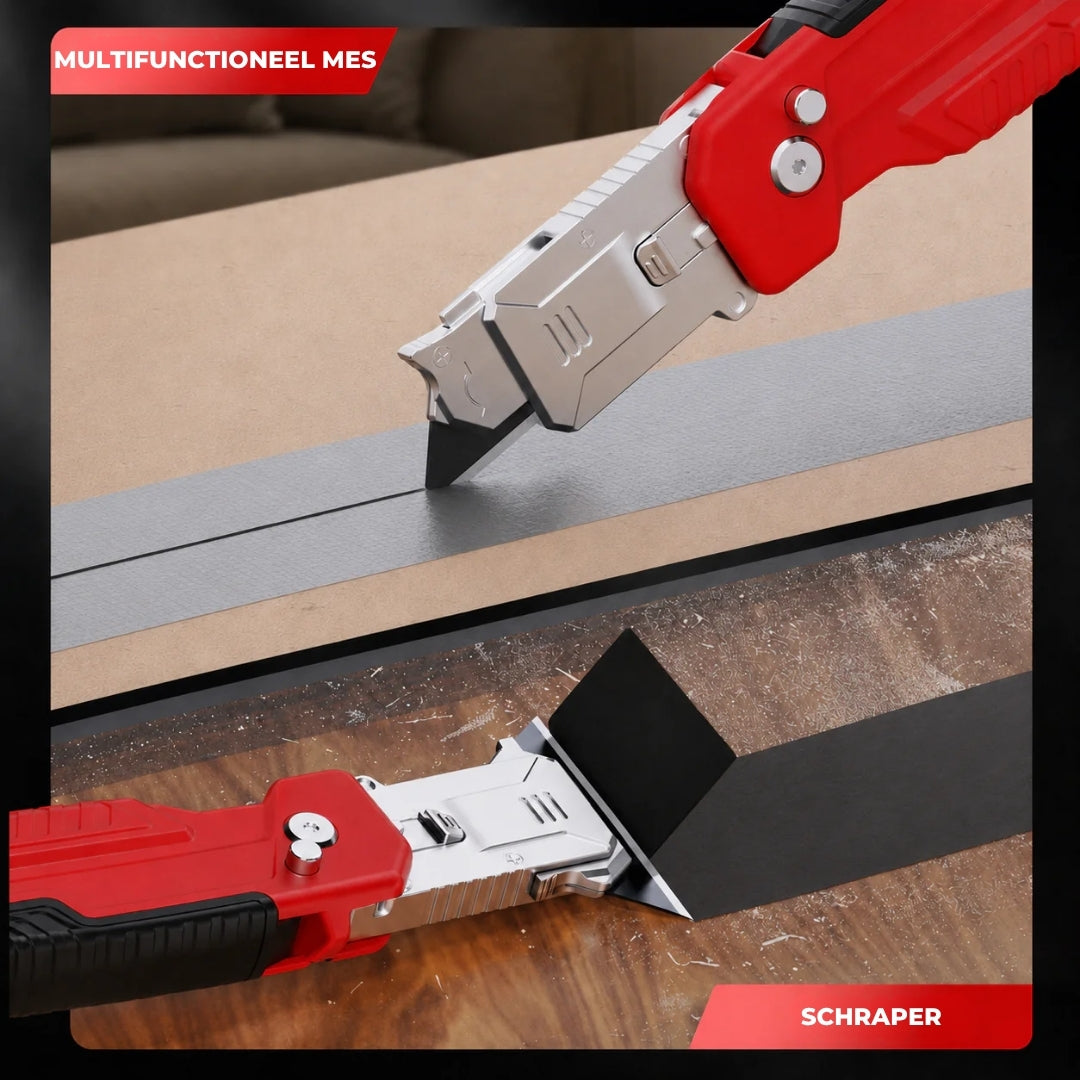 2-in-1 Opvouwbaar Mes & Schraper