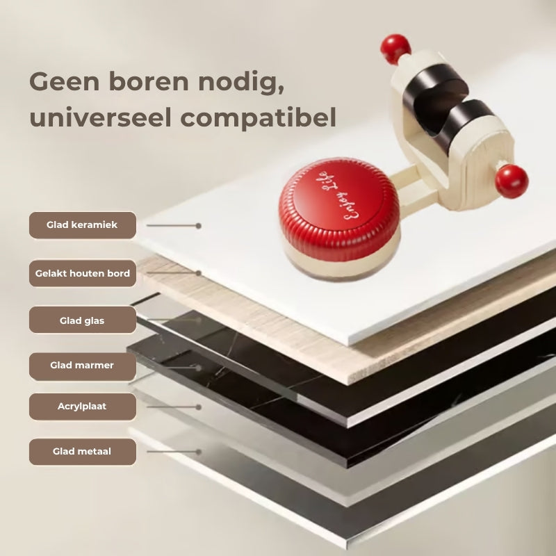 Verstelbare Douchekop-houder Met Zuignap