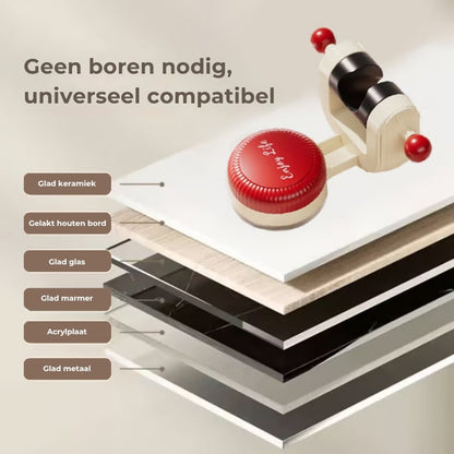 Verstelbare Douchekop-houder Met Zuignap