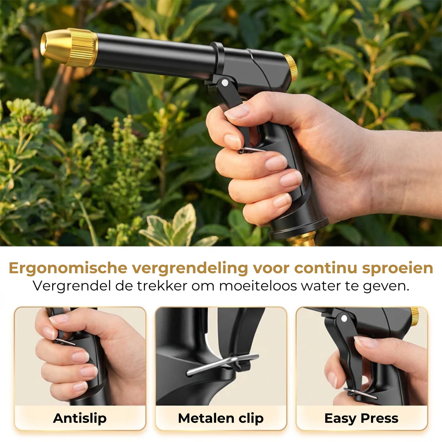 Hogedruk Waterpistool Opzetstuk voor Tuinslang
