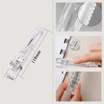 Bindclips Nietjesmachine voor Papier - Incl. 50 Bindclips