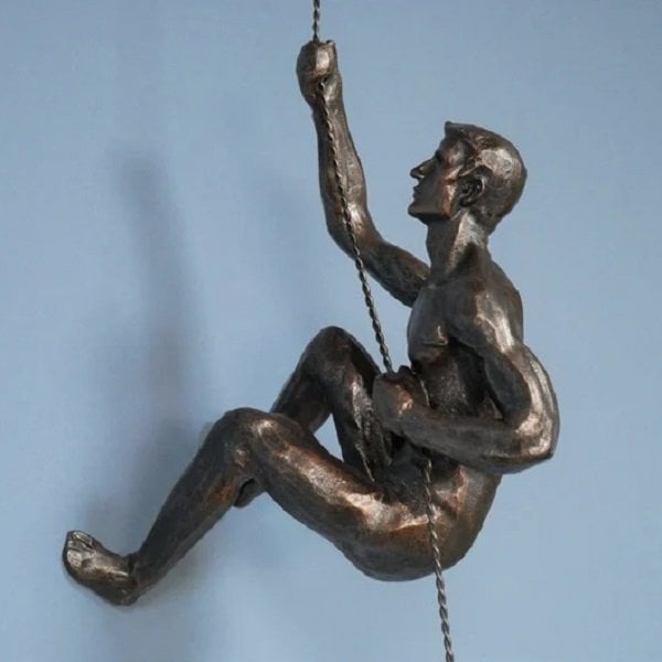 Klimmer sculptuur wanddecoratie