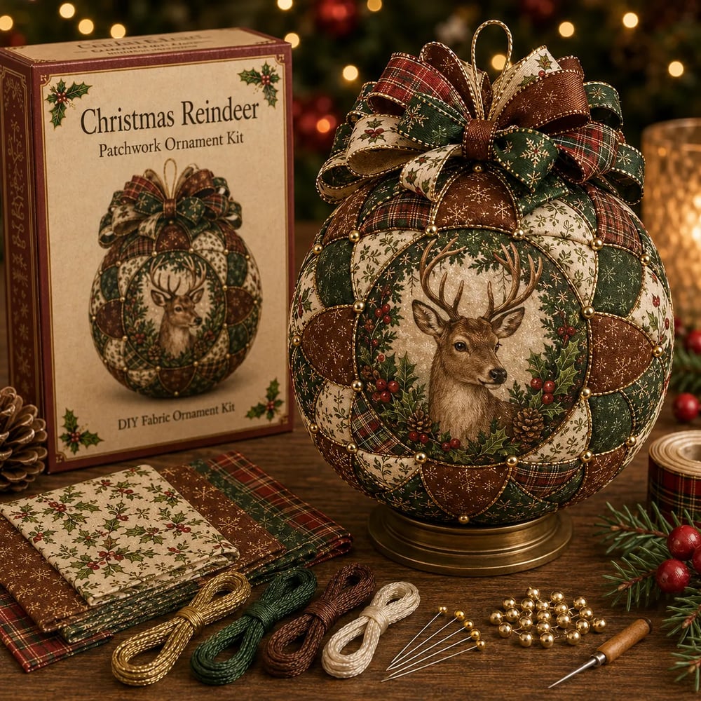 DIY Kerstballen Patchworkset
