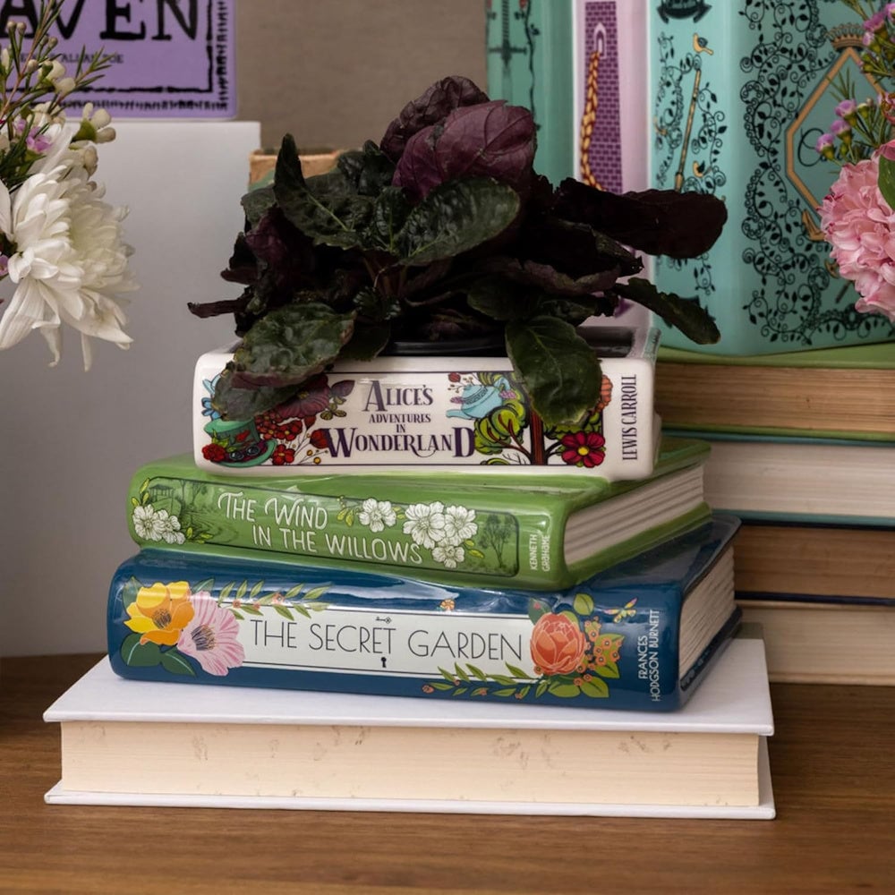 Literaire Bloempot in Boekenvorm