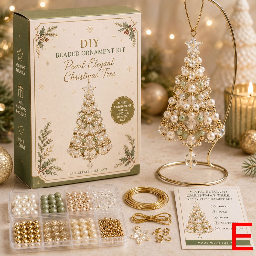 DIY Kerstboomornament met Kralen – Creatieve Kerstboomversiering