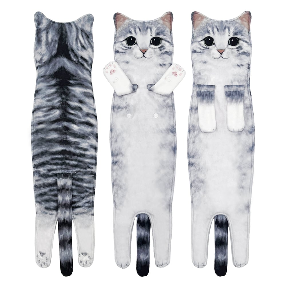 Grappige Kattenhanddoek