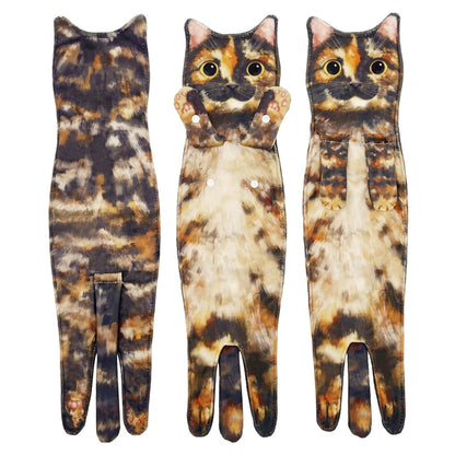 Grappige Kattenhanddoek