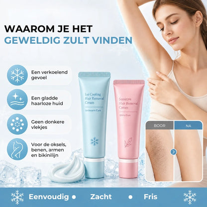 Aromatische Ontharingscrème Met Ijssensatie-Technologie