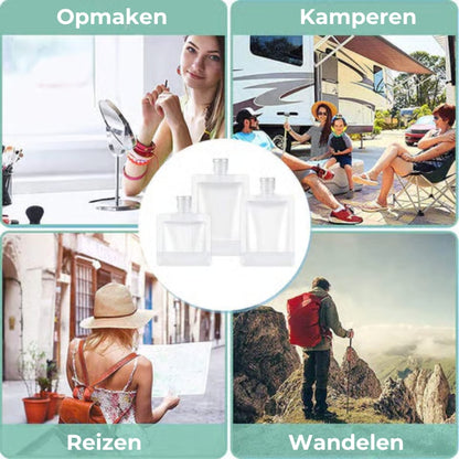 Herbruikbare Cosmetische Reiszakjes - 10 Stuks