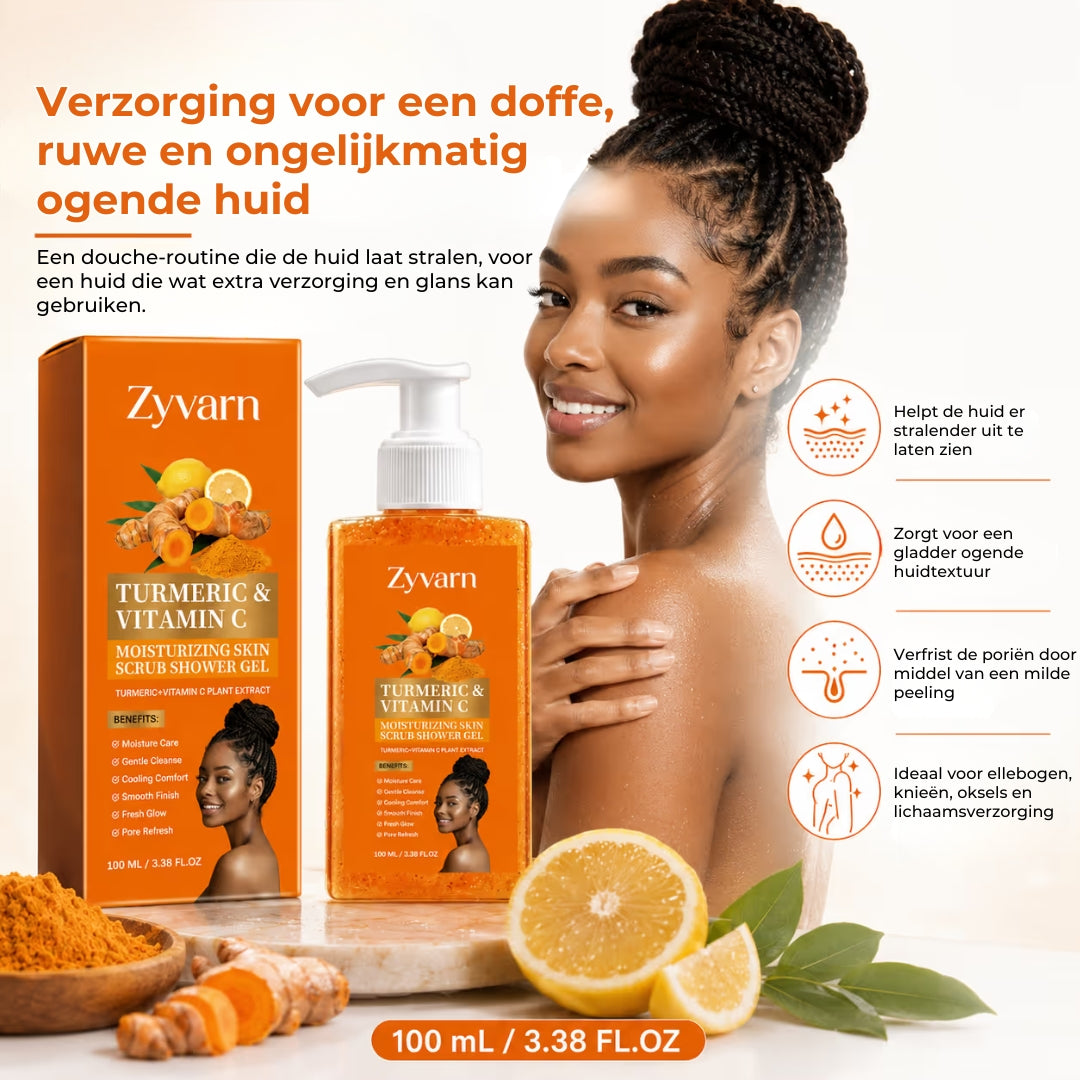Exfoliërende Douchgel met kurkuma en vitamine C