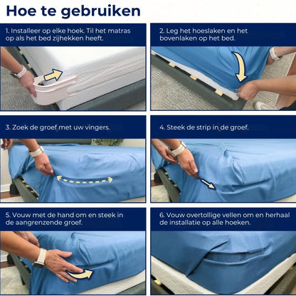 Lakenhouders (4st) - Houd lakens stevig op hun plaats