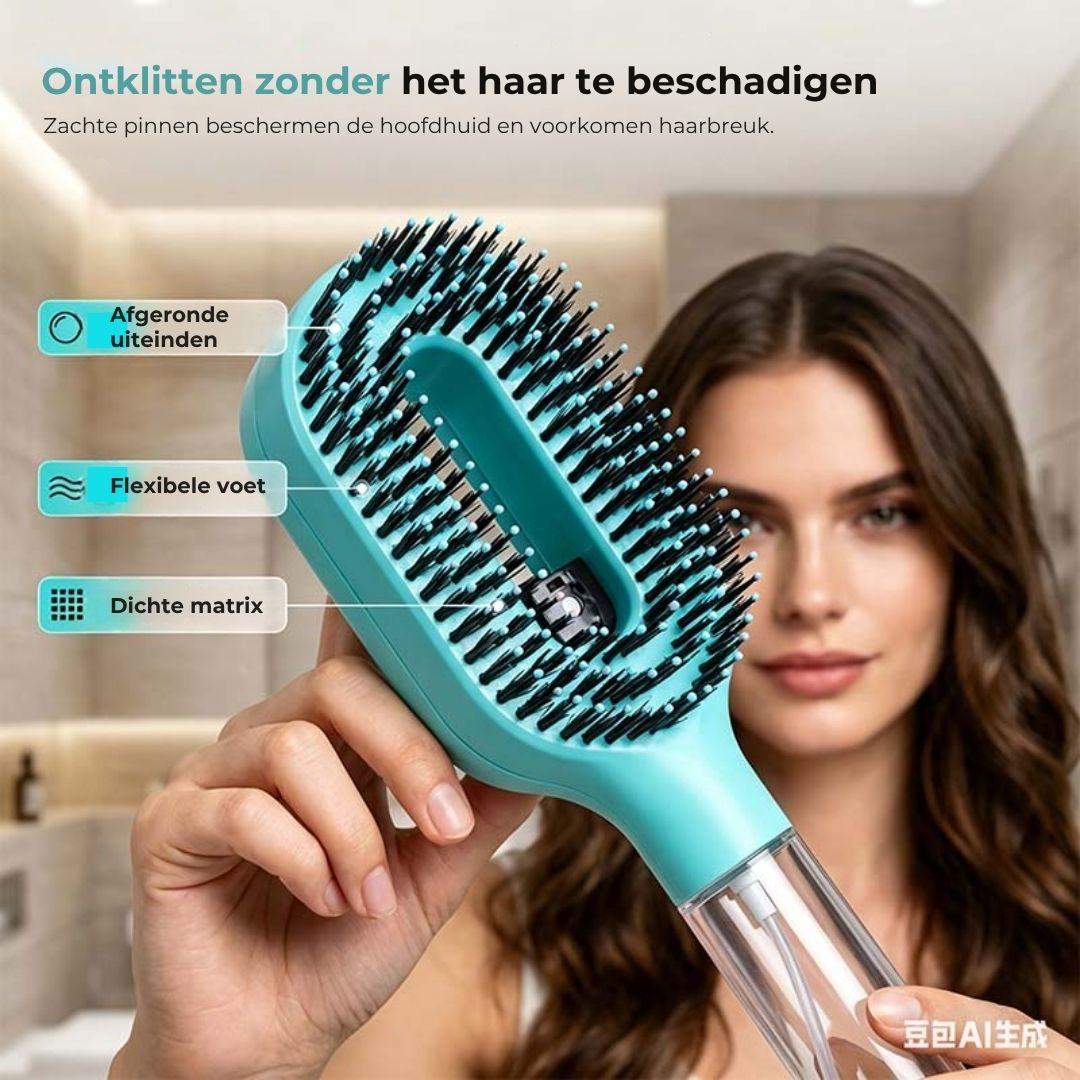 Hydraterende Haarborstel met Ingebouwde Vernevelaar