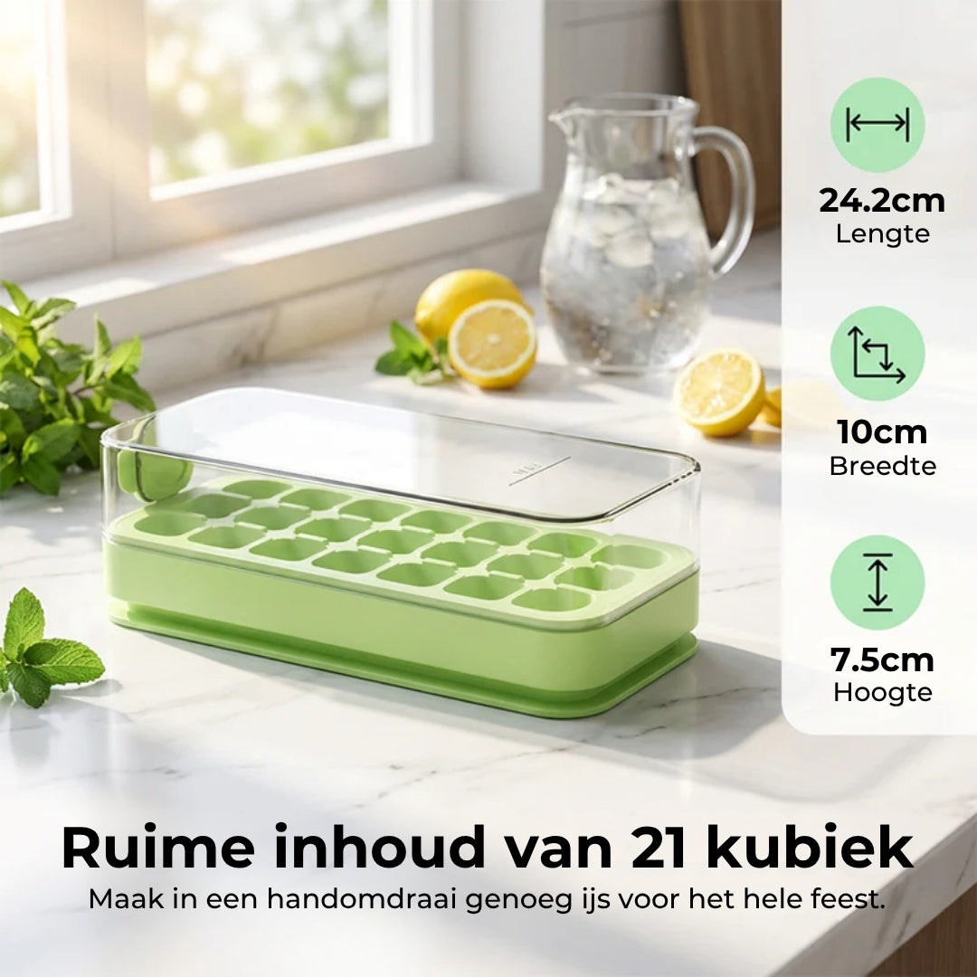 Afgesloten Ijsblokjesvorm met Deksel