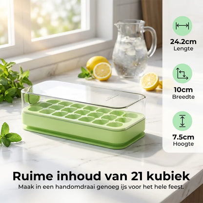 Afgesloten Ijsblokjesvorm met Deksel