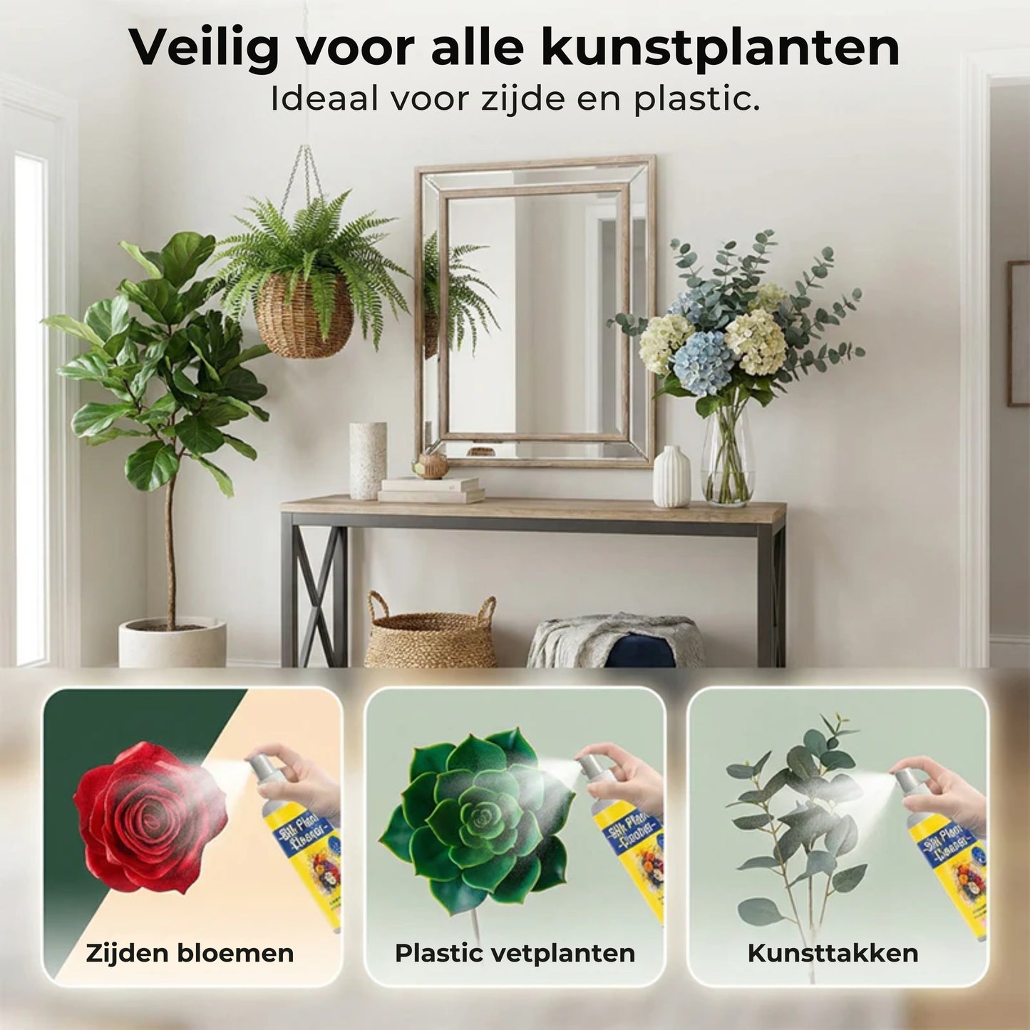 Reinigingsmiddel voor Kunstplanten en -Bloemen