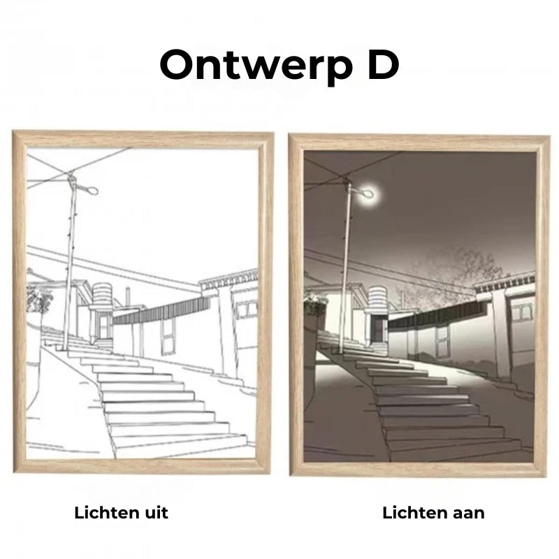 LED Creatieve Portret Wandversiering