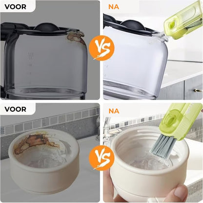 3-in-1 Krokodillenborstel