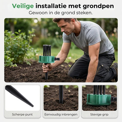 Krachtige 360° Gazonsproeier