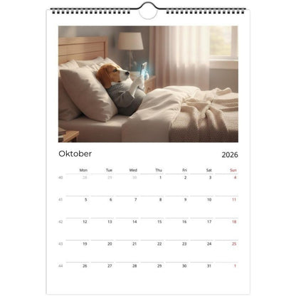 Beagle-hond Kalender 2026 - Dagelijkse activiteiten