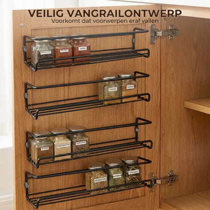 Specerijenrek - wandmontage zonder boren