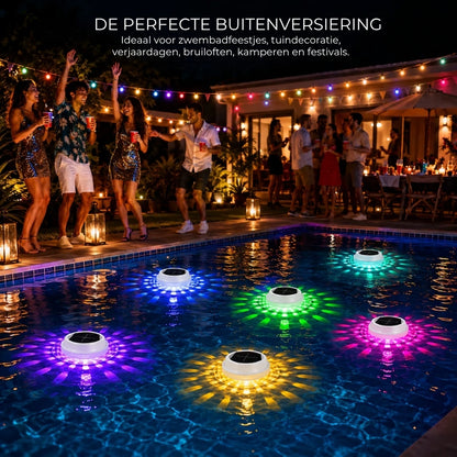 Drijvende RGB Zwembadlamp op Zonne-energie